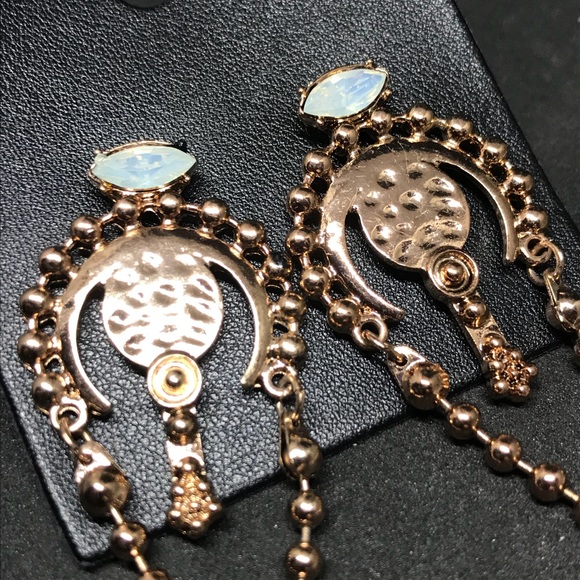 NWT Free People rose gold ball drop earrings - Picture 6 of 8